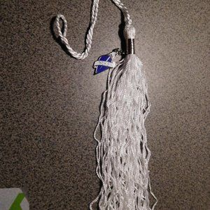 NTHS MOTAR BOARD TASSLE GRADUATION WHITE TASSEL TASSLE
